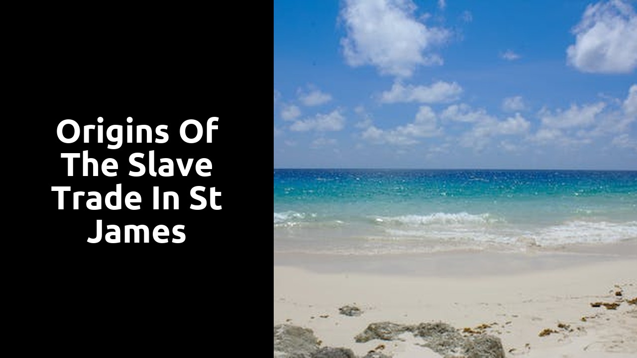 Origins of the slave trade in St James