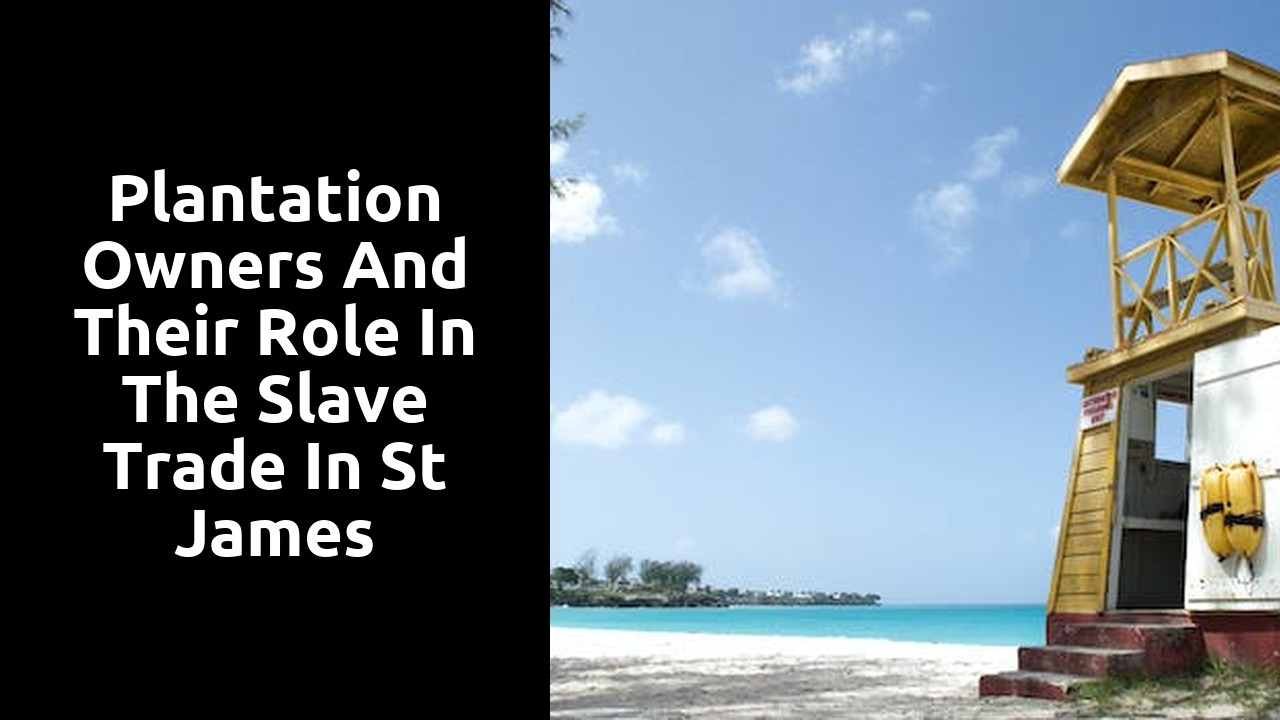Plantation owners and their role in the slave trade in St James